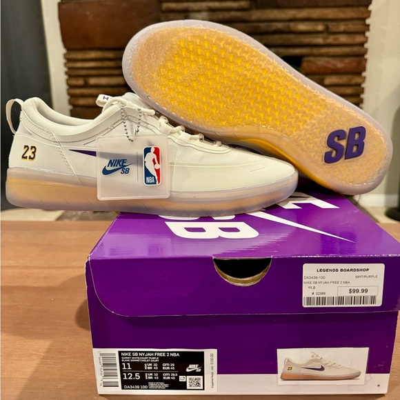 Nike Nyjah Free 2 SB x NBA “Lakers” / Sz. 11 / DS (New) - Picture 1 of 7